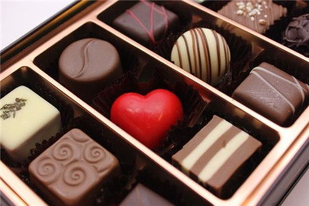 箱詰めのチョコレート
